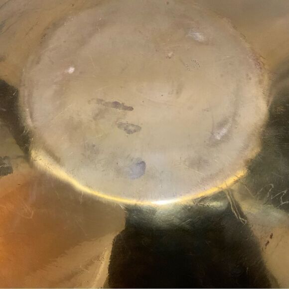 Vintage Silver LB Plated Large round plate with handles 6 lbs 17 inches - Picture 6 of 8